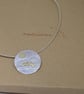 Sterling silver pendant - Brass sheep on the moors - Image 1