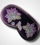 Lotus Flower Eye Mask in Plum Velvet 