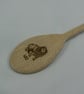 Wooden spoon with Leo star sign (pyrographed) - Image 2