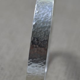 STERLING SILVER TEXTURED BANGLE