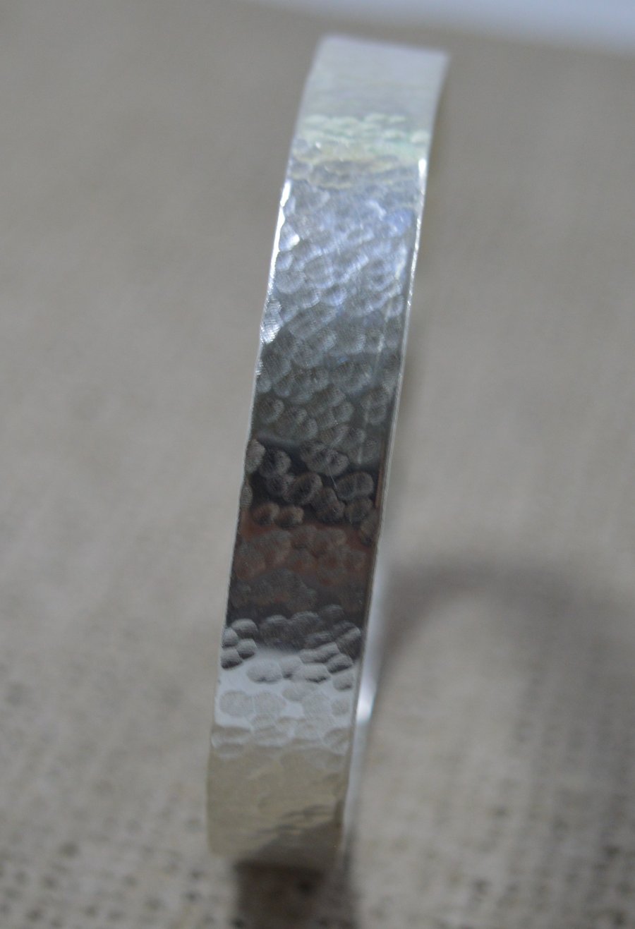 STERLING SILVER TEXTURED BANGLE