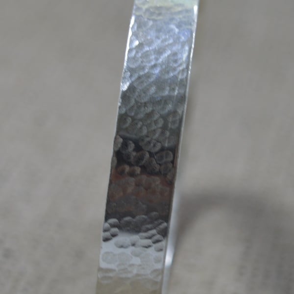 STERLING SILVER TEXTURED BANGLE