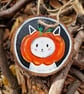Cat pumpkin art, Halloween Decoration, Autumn Decor, Ghost art, White cat art - Image 5