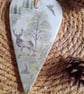 Woodland Scene Clay Hanging Heart - Image 2