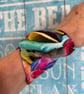 Floral summer cuff wristband bracelet  - Image 6