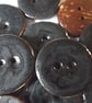 10 Pink Coconut Shell, Enamelled Buttons - Image 5
