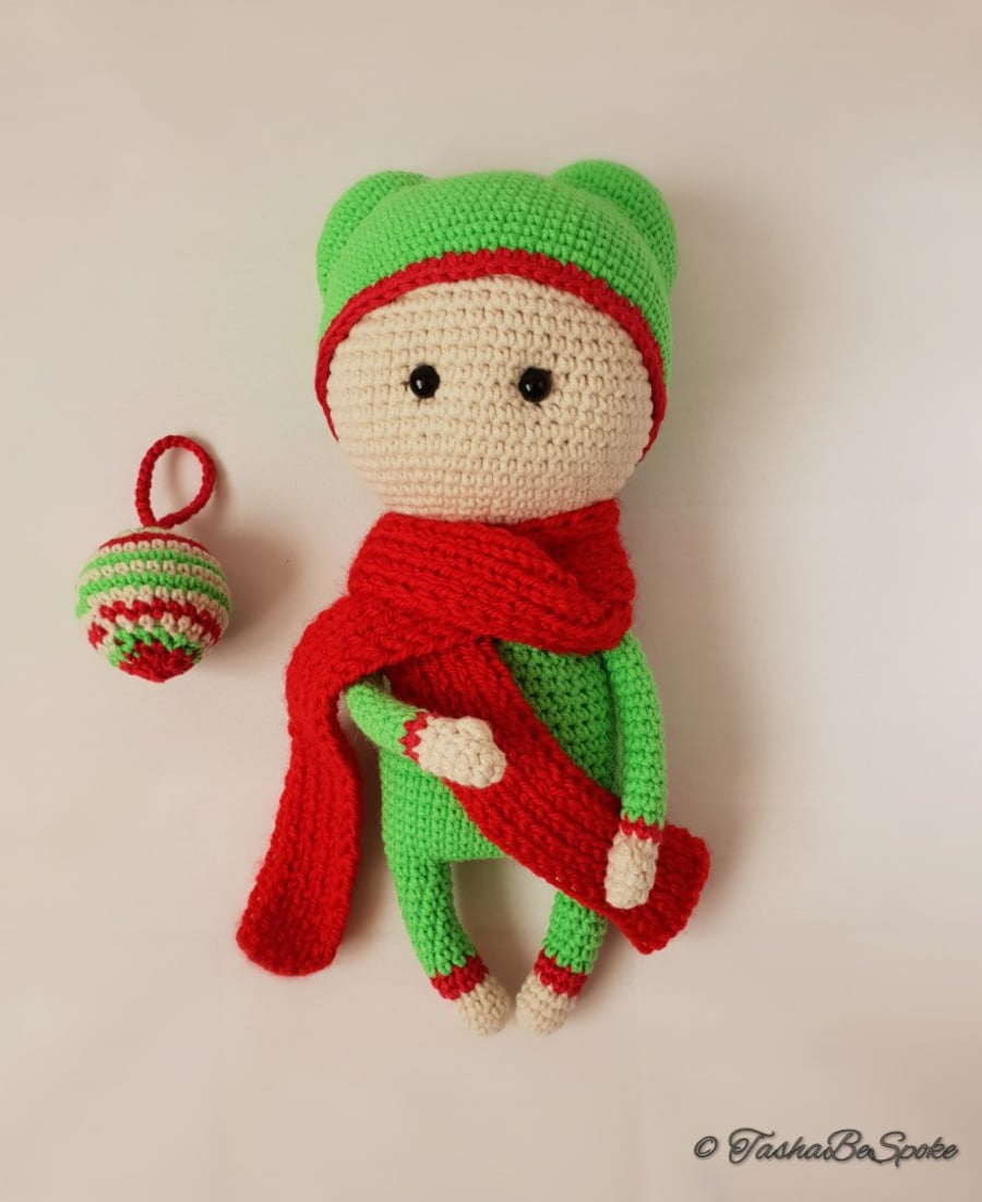 Christmas decoration doll Handmade interior doll Collection doll