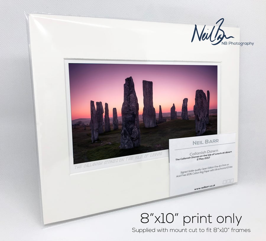 Callanish Stones Isle of Lewis Outer Hebrides - A5 (10" x 8") Unframed Print