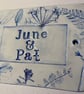 Door number or house name sign ceramic botanical nature flowers leaves impressed - Image 7