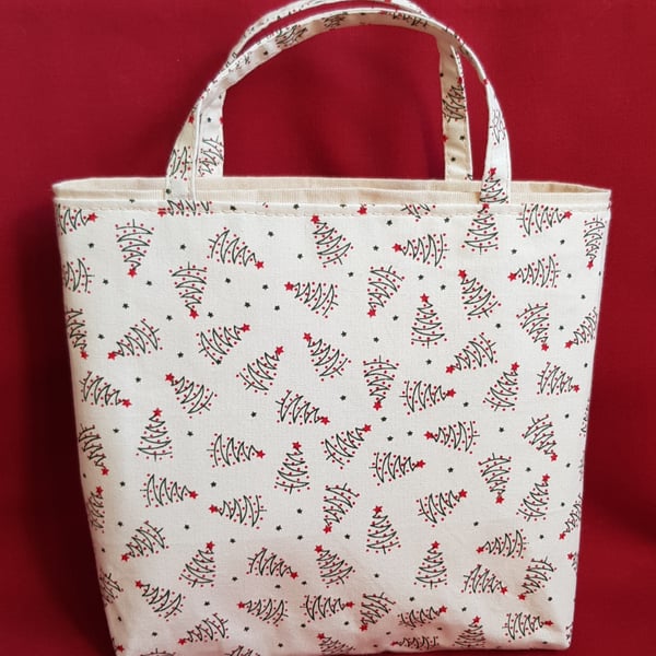 Christmas gift bag: Scandi Christmas trees