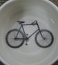 Small porcelain dish with bicycle image - Image 2