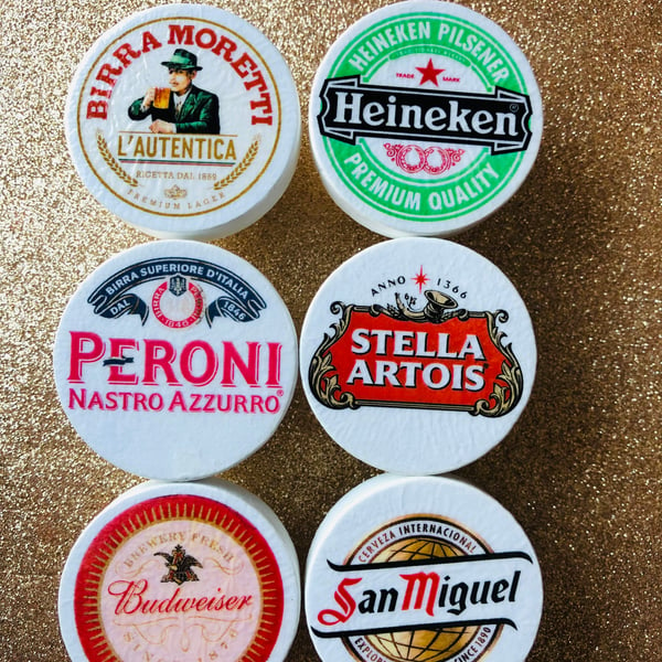 Handmade Beer Peroni Budweiser Stella Artois Moretti San Miguel Heineken inspire
