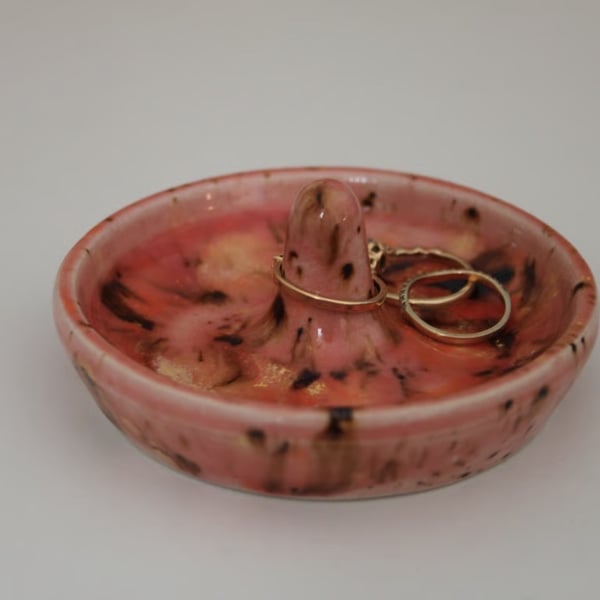 Handmade Ring Dish Amaryllis inspired 