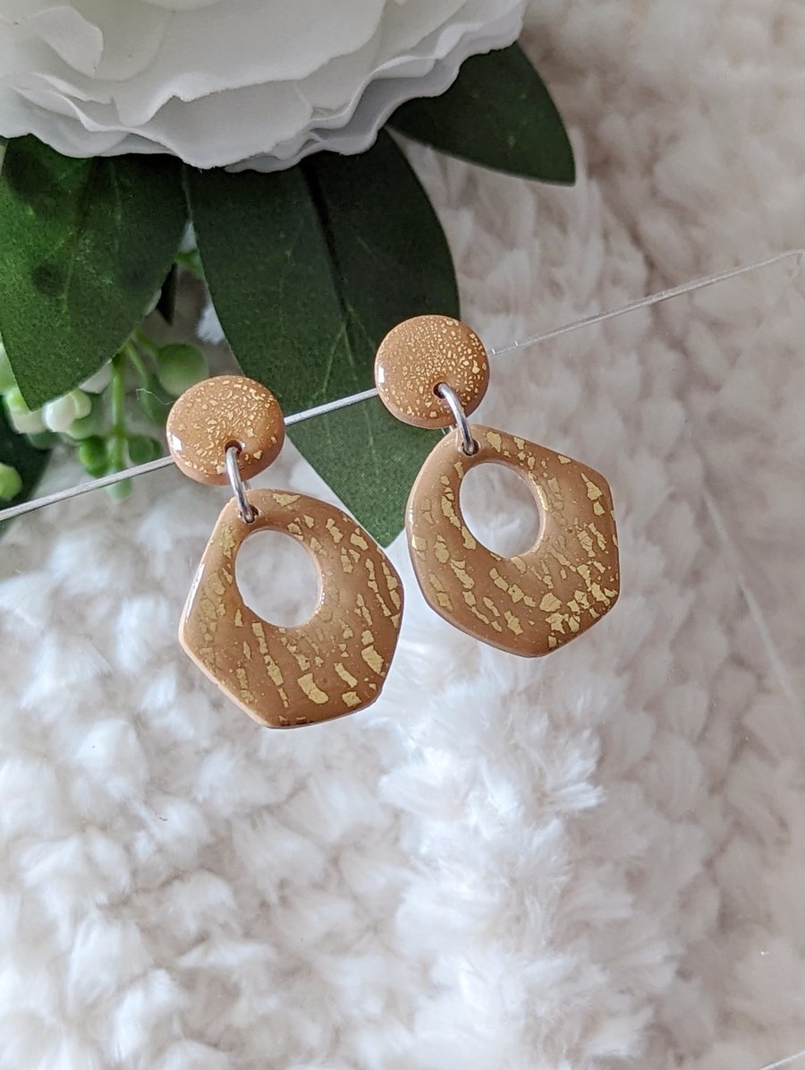 Caramel and Gold Delight Earrings