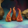 Trio of FireBugs Magic! OOAK Sculpt by artist Ann Galvin
