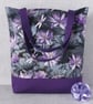 Tote bag, shopping bag, flowers and dragonflies - Image 1