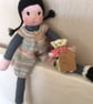 knitted doll - Tilly Teal - Image 7