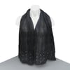 Glitzy black nuno felted dress scarf with sequin and bead decoration - SALE