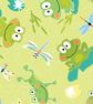 Toadily Cute Hop Along Frogs lime - Benartex  - Image 1