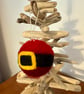 Felted Father Christmas Tummy Christmas Bauble - Image 3