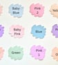 Custom named keyrings with heart background - Image 3