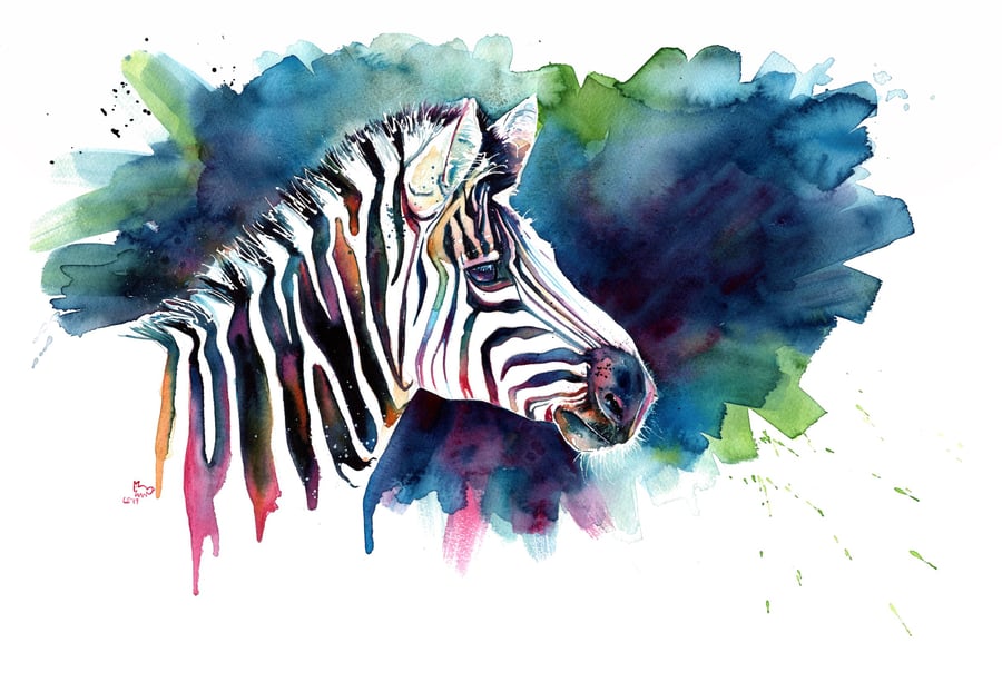 A4 Zebra Print
