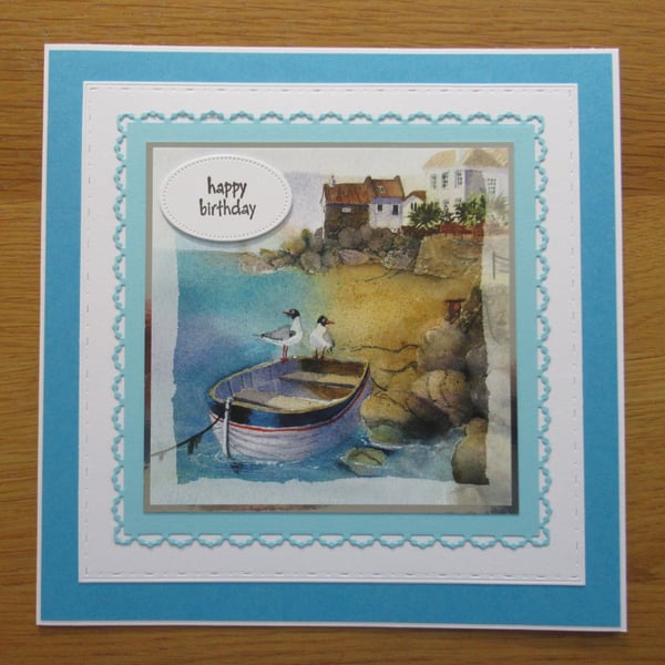 Turquoise Beach - Large Birthday Card