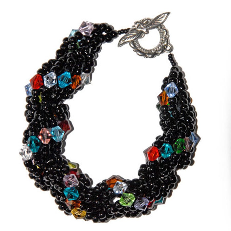 Black spiral bracelet