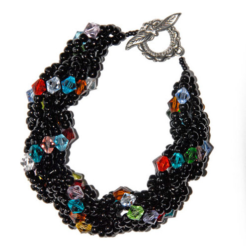 Black spiral bracelet