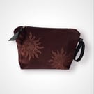 Chocolate Sun Velvet Makeup Bag