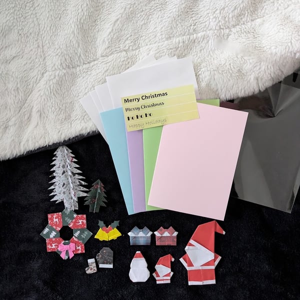 DIY Cards Set - Origami Christmas Card Craft Kit