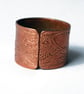 Etched copper raven ring - adjustable size - Image 3