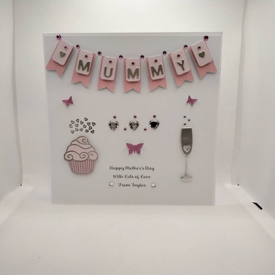 Personalised celebration card, suitable for birthday's, mother's day, weddings, 