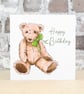 Happy Birthday Card Teddy