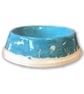 Handpainted Ceramic Dog Bowl: Ocean Scene - Image 2