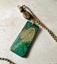Teasel seed head mixed media pendant - Image 3