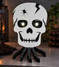 Skull on Skeletal Hand – 3D Printed Gothic Halloween Decoration - Image 1