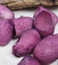 10 Pink Purple Naturally Dyed Silk Cocoons - Image 2