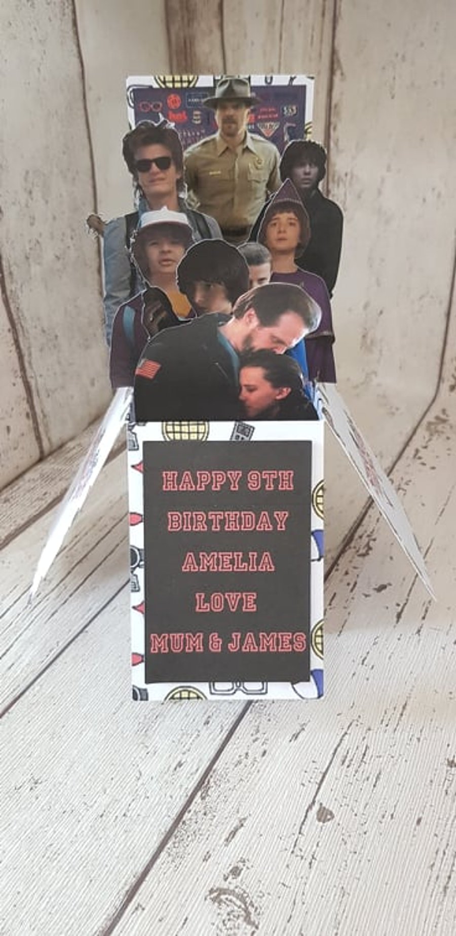 Stranger Things Birthday Pop-Up Card