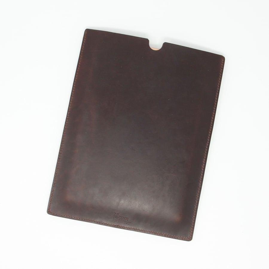 12.9" iPad Pro leather tablet sleeve; choice of brown, tan or black