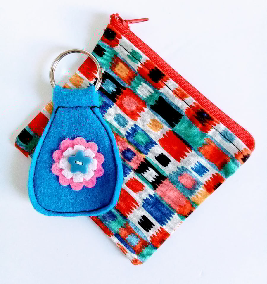 Beautiful Bundle letter box gift set, Purse, blue, keyring, Gift set, coin purse