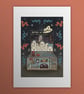 Grab-a-ghost arcade, Ghosts of Summer, 90s nostalgia, A4 art print - Image 1