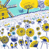 SALE! Dandelion Windmill, original hand-pulled screen print