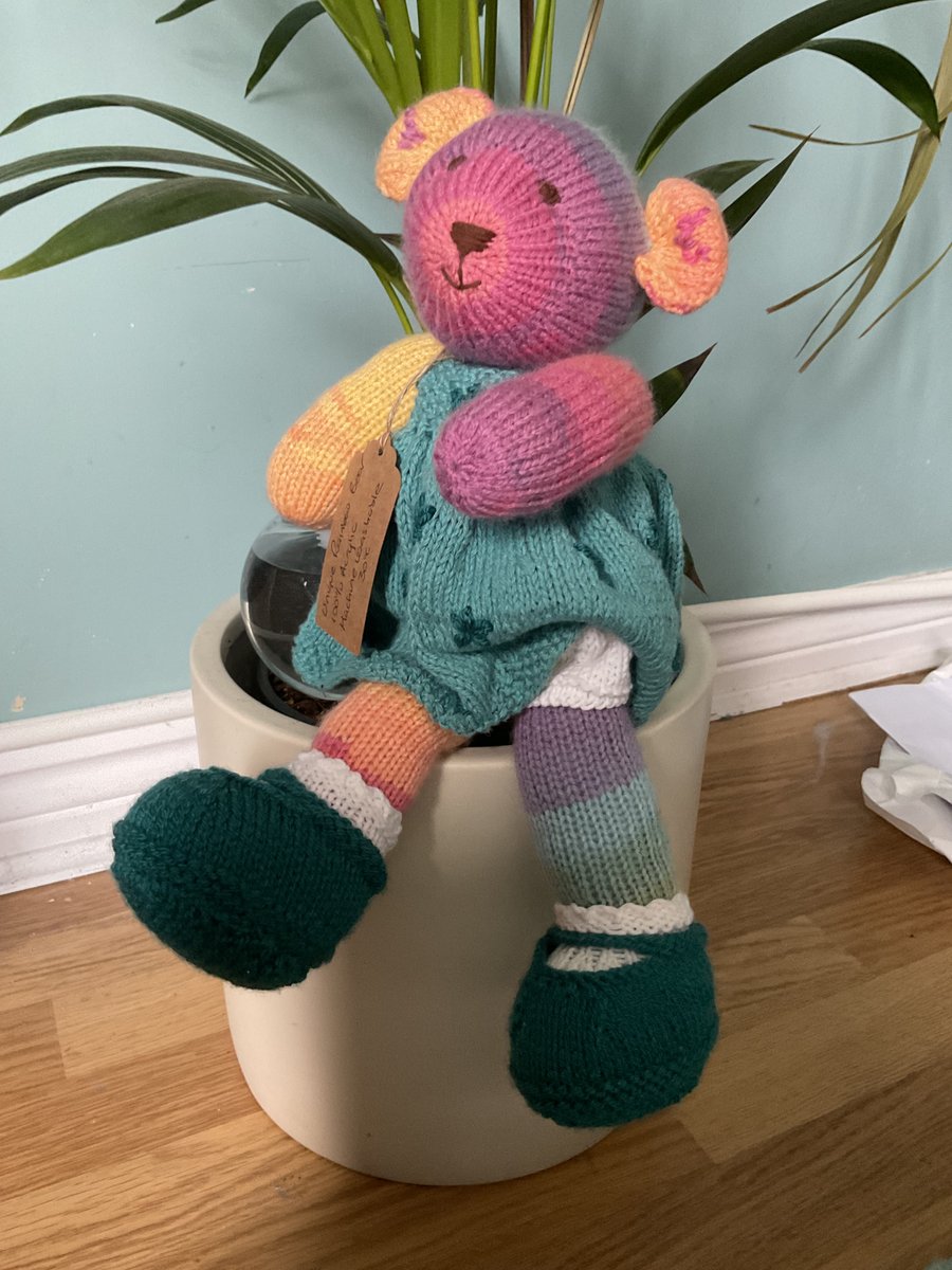 Hand knitted Teddy Bear