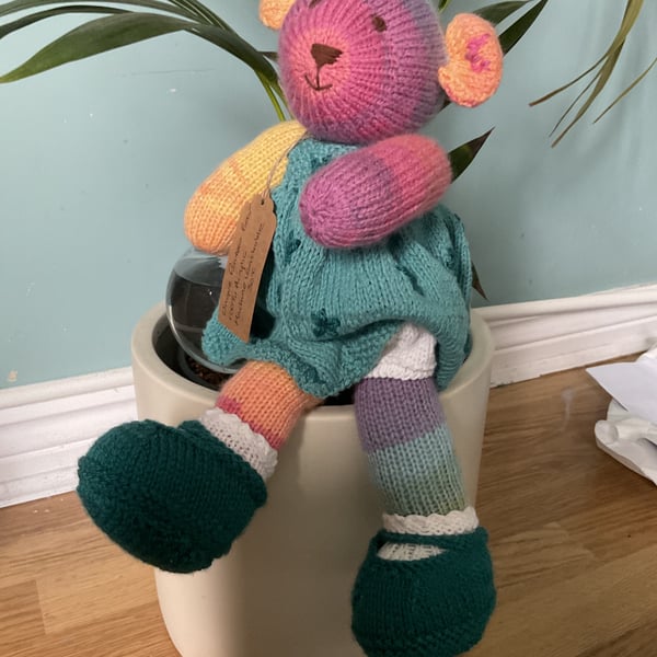 Hand knitted Teddy Bear