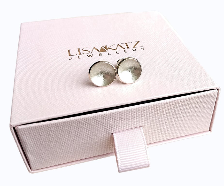 Silver Earrings - Bridal Gift for Her Studs - Handmade Gifts for Women 