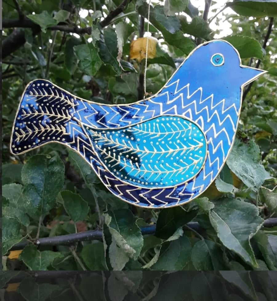 Blue Bird Suncatcher