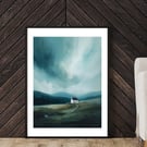 A Quiet Scottish Bothy - A4 Fine Art Landscape Print - Highland Home Decor