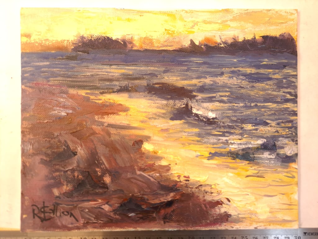 3 Colour Scape (Original Landscape Painting