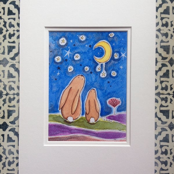 Stargazers mounted print Jo Roper - Folksy